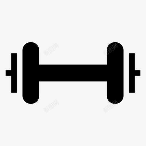 举重哑巴锻炼图标svg_新图网 https://ixintu.com 举重 健身房 哑巴 运动健身字形图标 锻炼