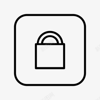 锁安全用户界面图标图标