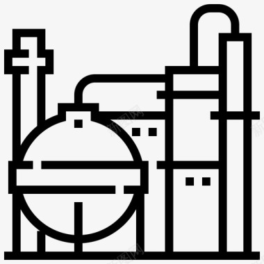 石油燃料炼油厂图标图标