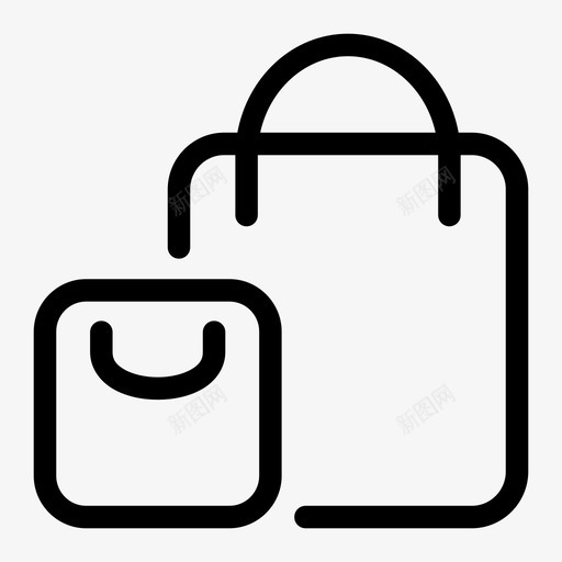 购物袋买图标svg_新图网 https://ixintu.com 买 购物袋