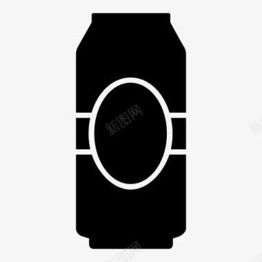 啤酒罐酒精饮料图标图标