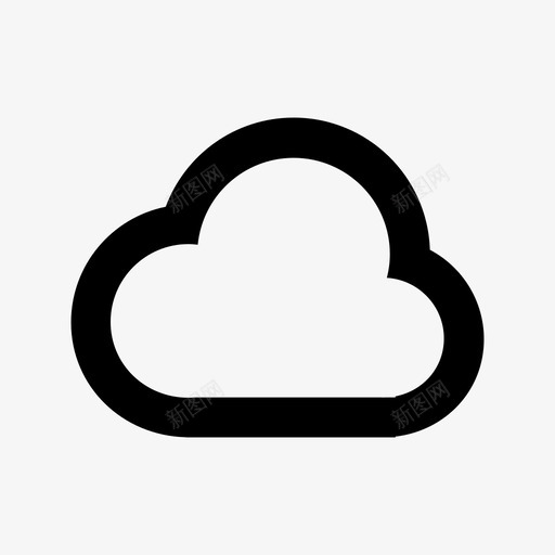 云云技术保存在云中图标svg_新图网 https://ixintu.com 云 云技术 保存在云中 天气 实线图标