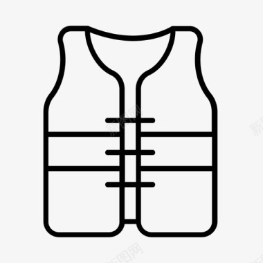 安全背心服装工厂图标图标