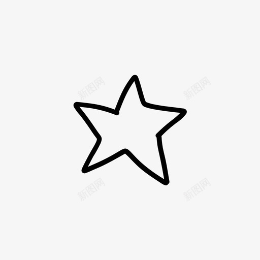 星星装饰手绘图标svg_新图网 https://ixintu.com 夏日海滩 手绘 星星 装饰 闪烁 闪耀