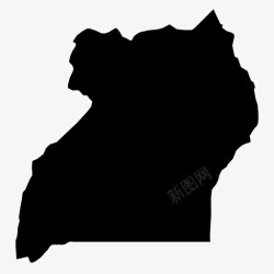 乌干达乌干达非洲国家图标高清图片