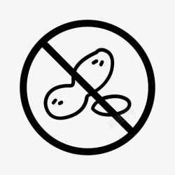 乳糖不耐受无坚果过敏食物图标高清图片