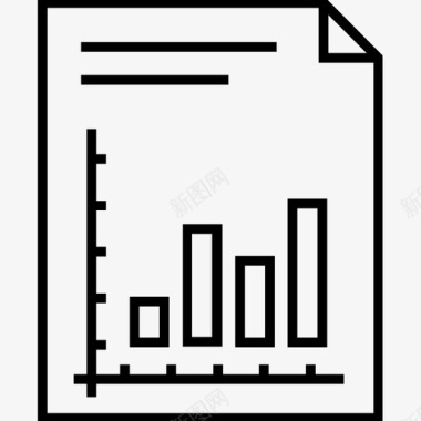 图表报告分析条形图图标图标