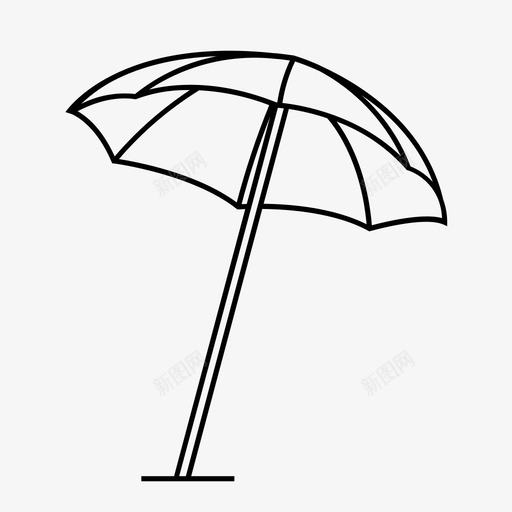 雨伞沙滩伞户外伞图标svg_新图网 https://ixintu.com 户外伞 沙滩伞 雨伞