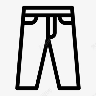 牛仔裤衣服长裤图标图标