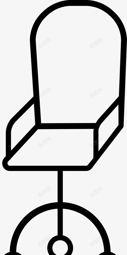 办公椅轮子图标svg_新图网 https://ixintu.com 办公椅 轮子