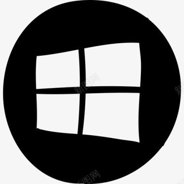 Windows徽标手绘web应用程序图标图标