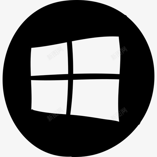 Windows徽标手绘web应用程序图标svg_新图网 https://ixintu.com Windows徽标 手绘web应用程序