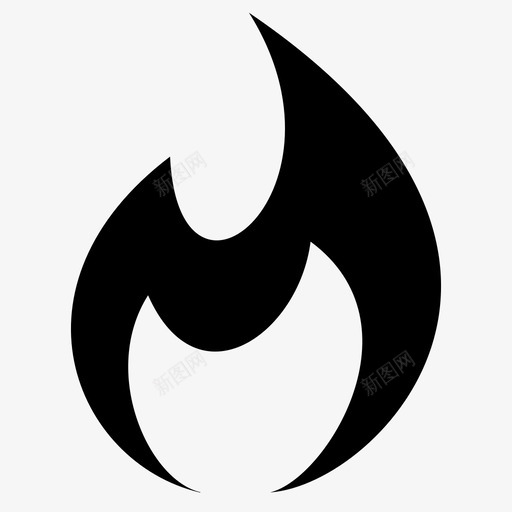火烧元素图标svg_新图网 https://ixintu.com rpg图标损坏元素 元素 火 火焰 烧 热