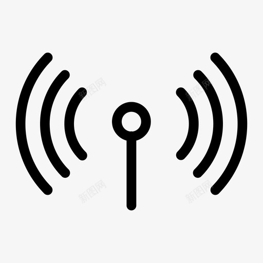 无线连接信号无线因特网图标svg_新图网 https://ixintu.com 信号 无线信号 无线因特网 无线连接