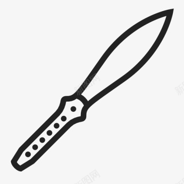 刀匕首狩猎图标图标