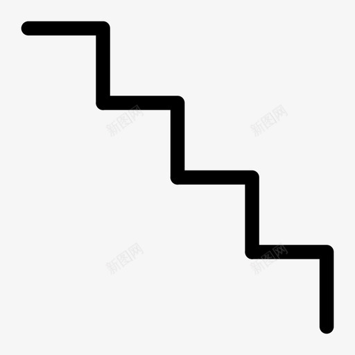 楼梯下楼梯楼层图标svg_新图网 https://ixintu.com 上楼梯 下楼梯 楼层 楼梯