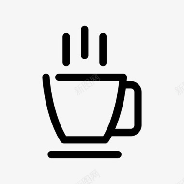 热咖啡饮料咖啡杯图标图标