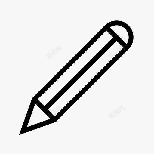 铅笔编辑写作图标svg_新图网 https://ixintu.com 写作 编辑 铅笔 铅笔和钢笔