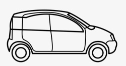 熊猫电动车菲亚特熊猫电动车汽车表情图标高清图片