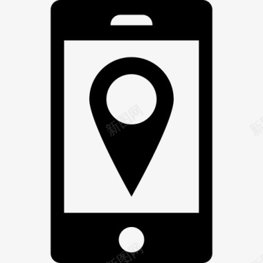 智能手机gps地址目的地图标图标
