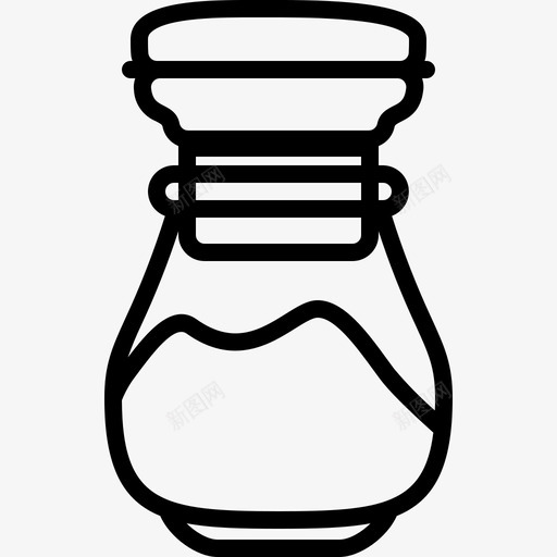 香料容器烹饪盐图标svg_新图网 https://ixintu.com 厨房调味料 烹饪 盐 调味料 香料容器