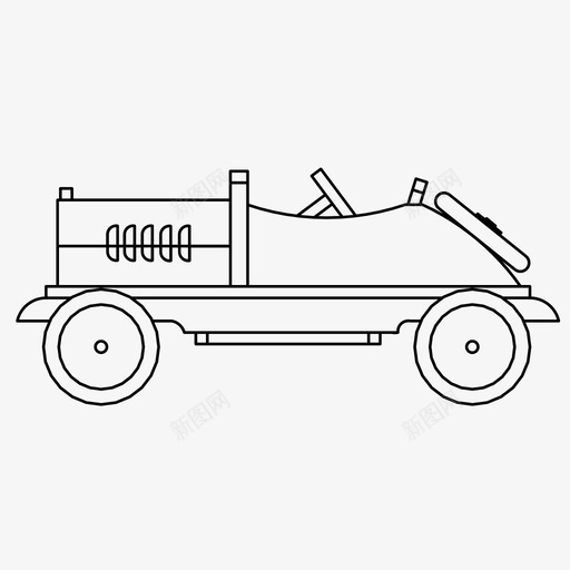 玩具车游戏比赛图标svg_新图网 https://ixintu.com 复古 比赛 游戏 玩具车 赛车