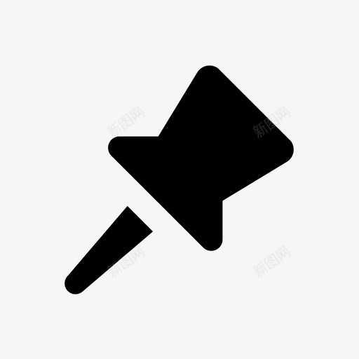 别针图钉完美像素图标svg_新图网 https://ixintu.com 别针 图钉 完美像素