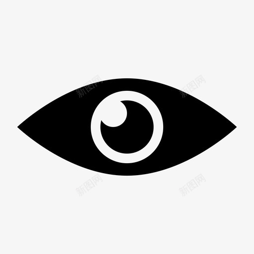 视图眼睛外观图标svg_新图网 https://ixintu.com 外观 显示 界面 眼睛 视图 视觉