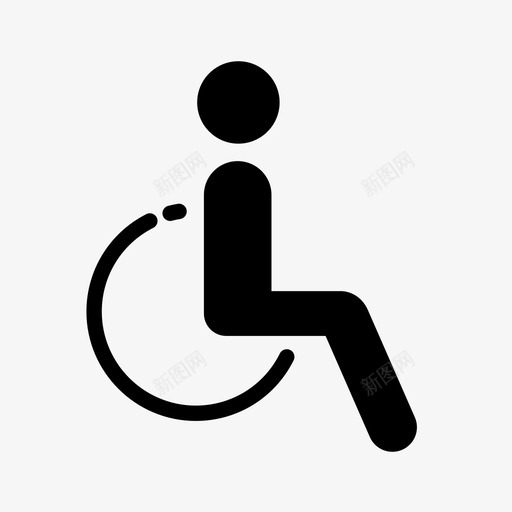 轮椅无障碍残疾人图标svg_新图网 https://ixintu.com 无障碍 残疾人 轮椅 轮椅使用者
