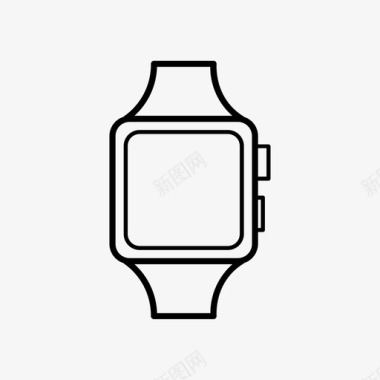 智能手表苹果手表健身跟踪器图标图标