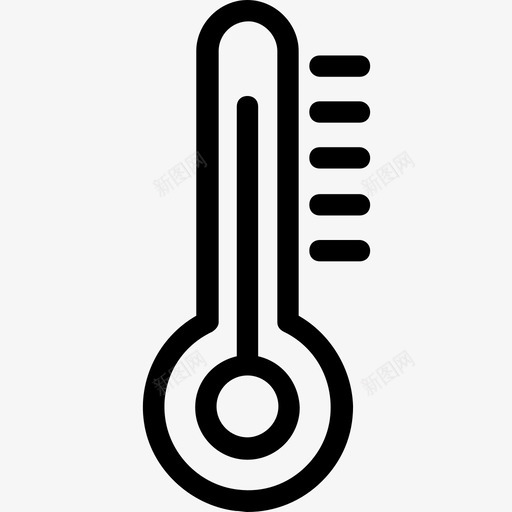 温度计摄氏度华氏度图标svg_新图网 https://ixintu.com 华氏度 摄氏度 水银温度计 温度 温度计 科技线图标