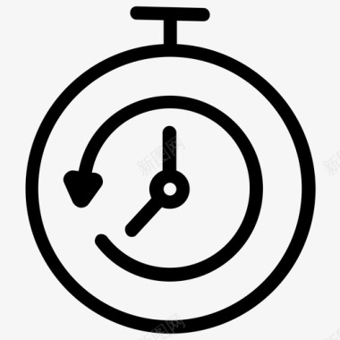 计时器表演时间表图标图标