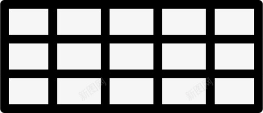 矩形网格工具形图标svg_新图网 https://ixintu.com smashicons设计2轮廓 图形 矩形网格工具 设计