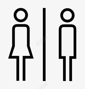 卫生间女卫生间男卫生间图标图标