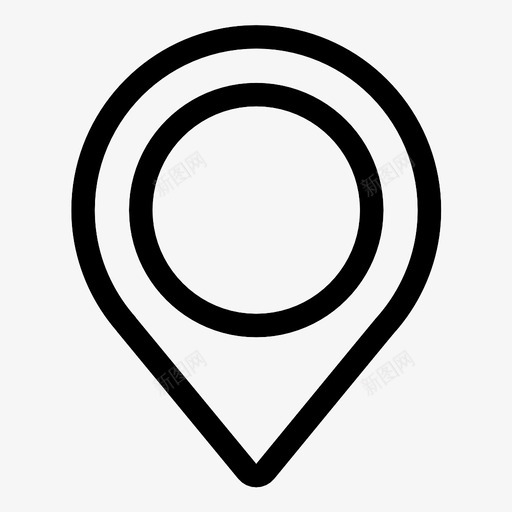 位置标记地图销图标svg_新图网 https://ixintu.com 位置标记 地图销