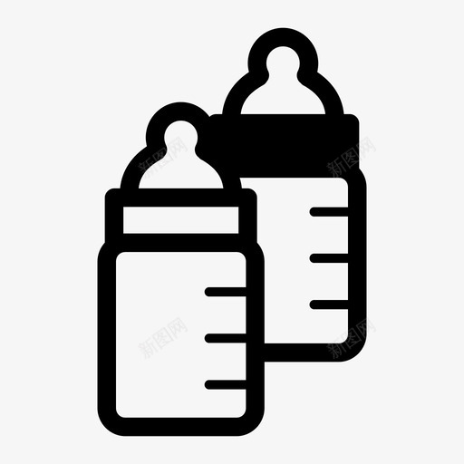 奶瓶婴儿喂养图标svg_新图网 https://ixintu.com 喂养 奶瓶 婴儿