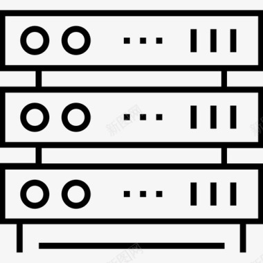 机架式服务器数据库主机图标图标