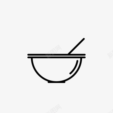 碗晚餐食物图标图标
