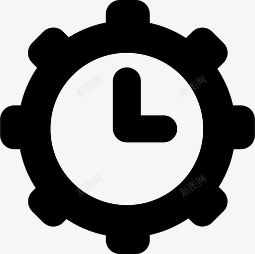 三点钟联网准时图标svg_新图网 https://ixintu.com 三点钟 准时 联网