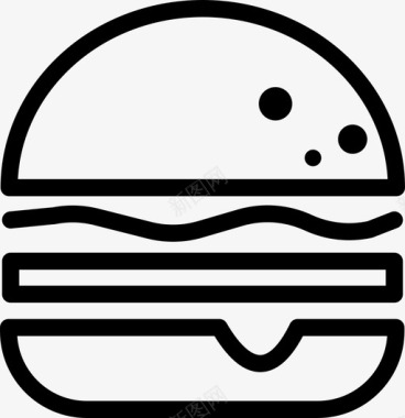 汉堡早餐芝士汉堡图标图标