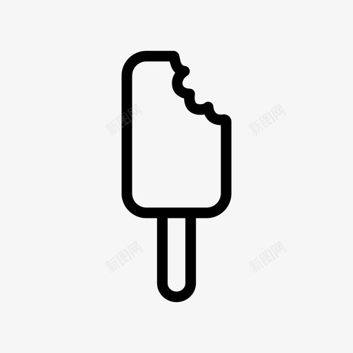 巧克力冰淇淋咬冰淇淋美味图标svg_新图网 https://ixintu.com 冰淇淋 咬冰淇淋 巧克力冰淇淋 甜点 美味 食物