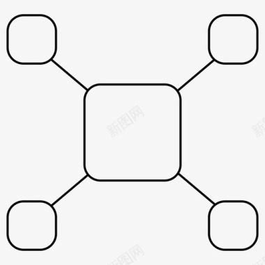 脑风暴图表树图标图标