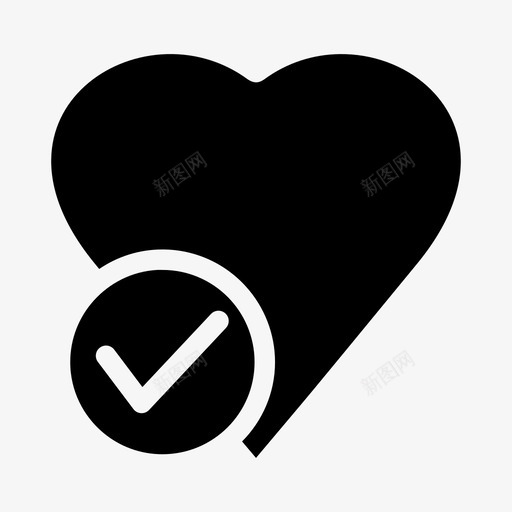 心脏检查标记检查标记爱图标svg_新图网 https://ixintu.com 勾选 心脏检查标记 检查标记 爱