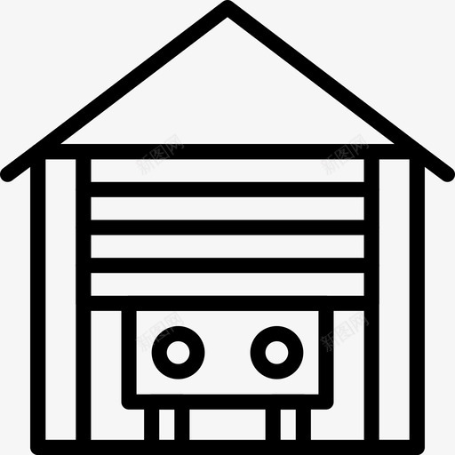 阁楼门物品家具图标svg_新图网 https://ixintu.com smashicons住户2概述 住户 家具 物品 阁楼门