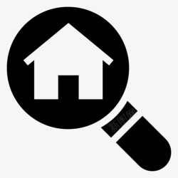 寻找房产买房建筑房产图标高清图片
