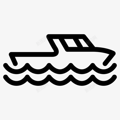 船物流运输图标svg_新图网 https://ixintu.com 旅行 游艇 物流 船 运输