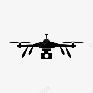 无人机航空摄影图标图标