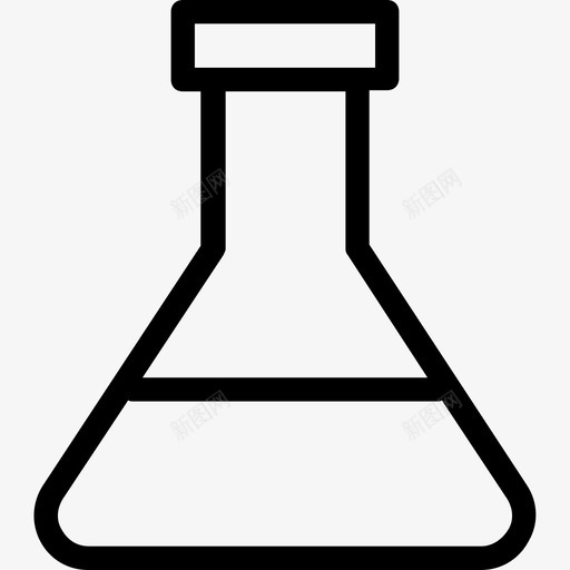 烧瓶化学实验图标svg_新图网 https://ixintu.com 化学 医疗线图标 实验 实验室烧瓶 烧瓶 研究