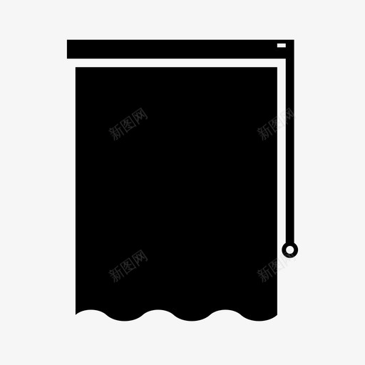 窗帘卧室家图标svg_新图网 https://ixintu.com 卧室 家 窗帘 起居室