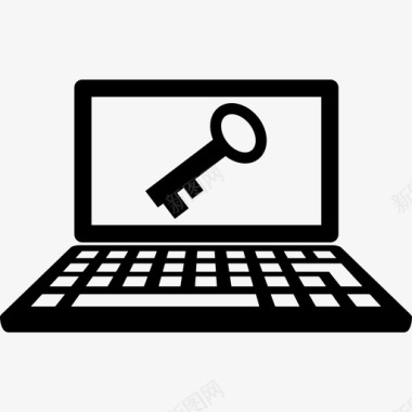 笔记本电脑钥匙笔记本电脑密码图标图标